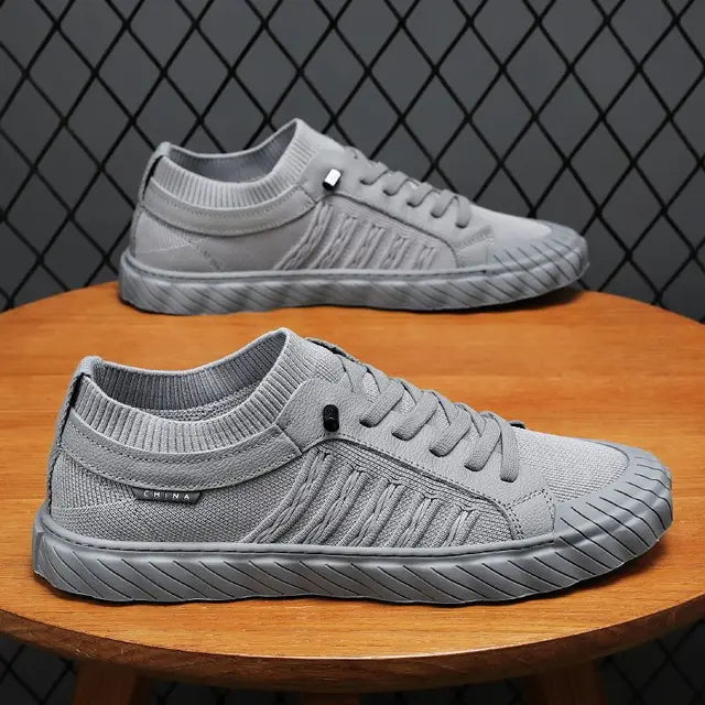 Knitted shoes men's breathable one foot lazy shoes cloth shoes board shoes