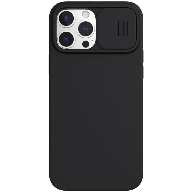 for iPhone 13 Pro Max Case Nillkin CamShield Magnetic Case Slide Camera Case Liquid Silicone Back Cover for iPhone 13 13 Pro Max