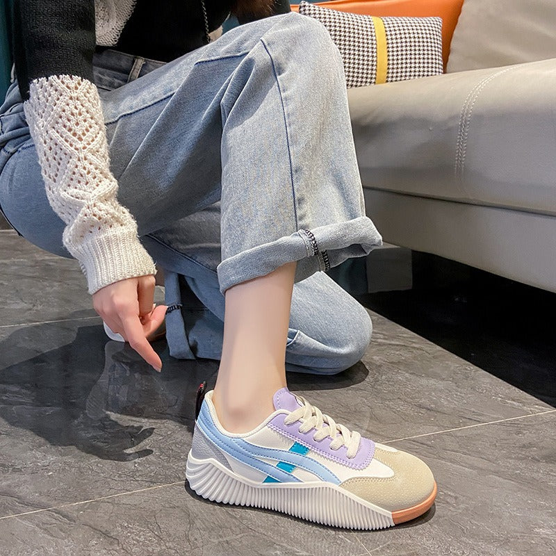 Spring New Korean Flat Bottom Little White Shoes for Women Breathable Leisure Student Board Shoes for Women Running Shoes