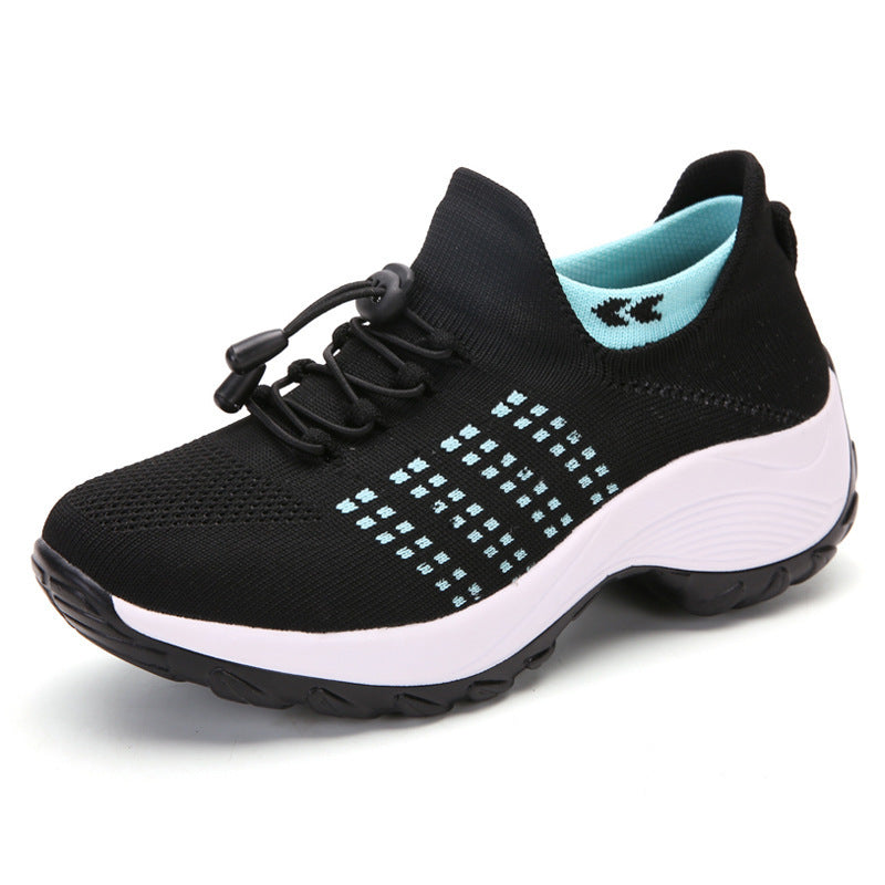 Trendy Mesh Knit SneakersSlip-On Shoes, Breathable Athletic Shoes