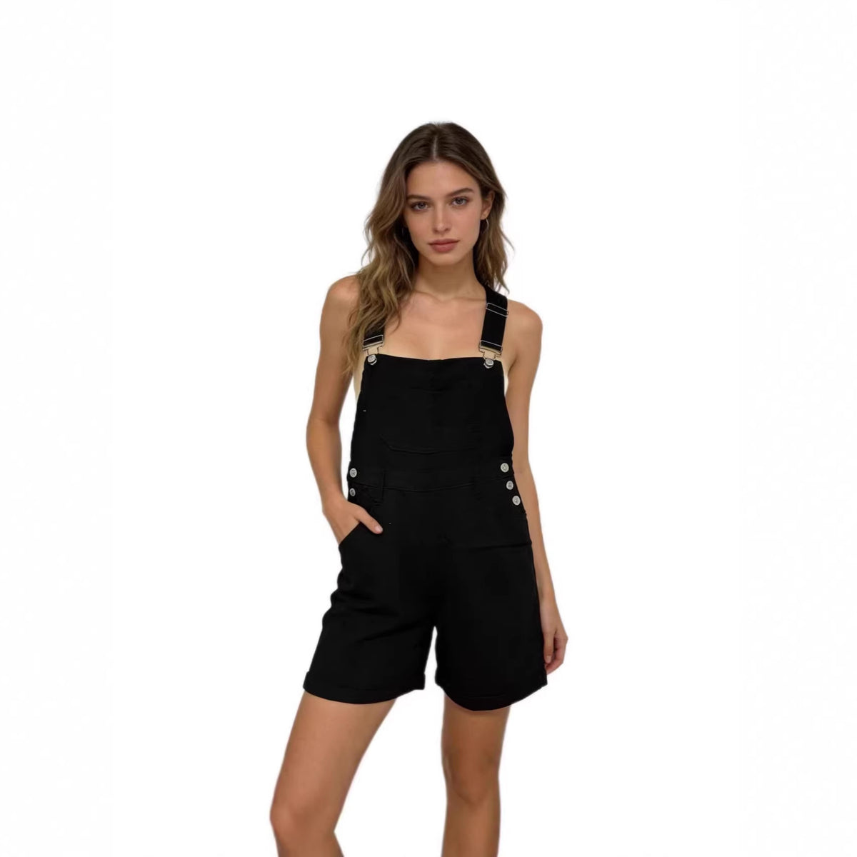 Loose Multi-pocket Overalls Jeans Women