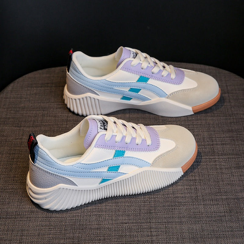 Spring New Korean Flat Bottom Little White Shoes for Women Breathable Leisure Student Board Shoes for Women Running Shoes