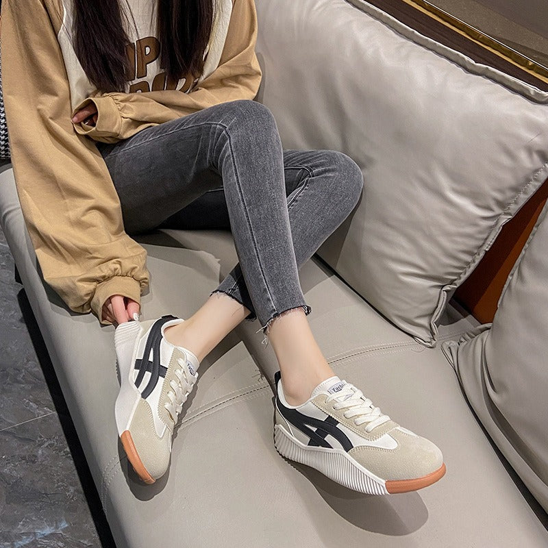 Spring New Korean Flat Bottom Little White Shoes for Women Breathable Leisure Student Board Shoes for Women Running Shoes