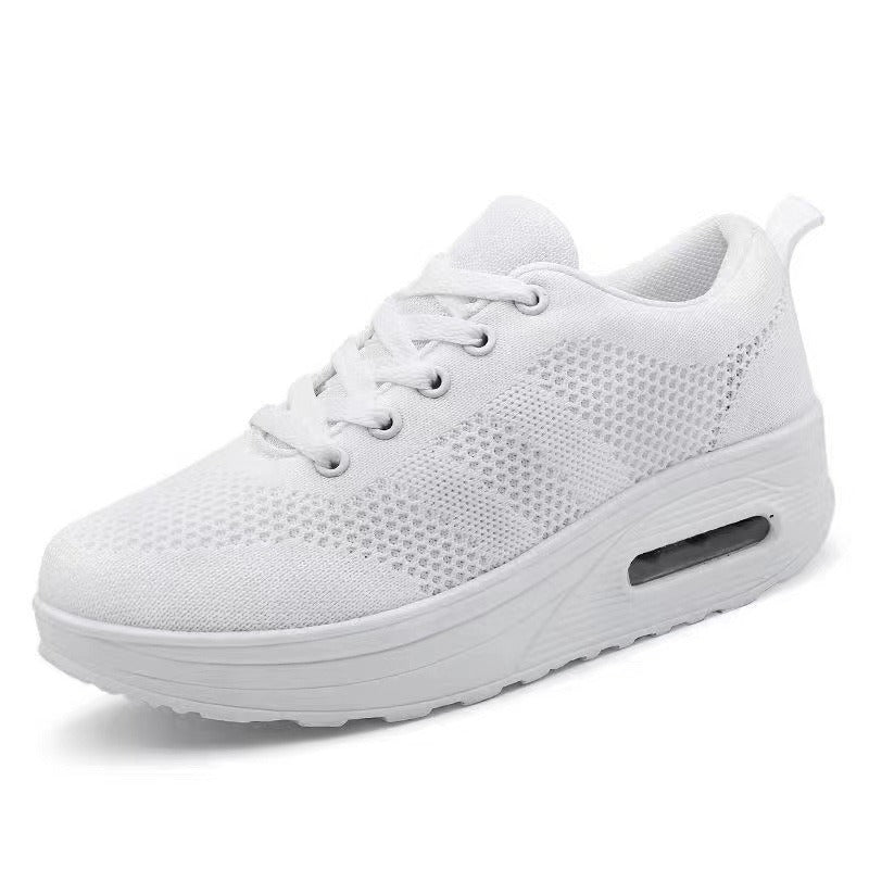Shake Shoes Women's Shoes New Korean Edition Thick Sole Air Cushion Shoes Fashion Square Dance Mom Shoes Casual Shoes