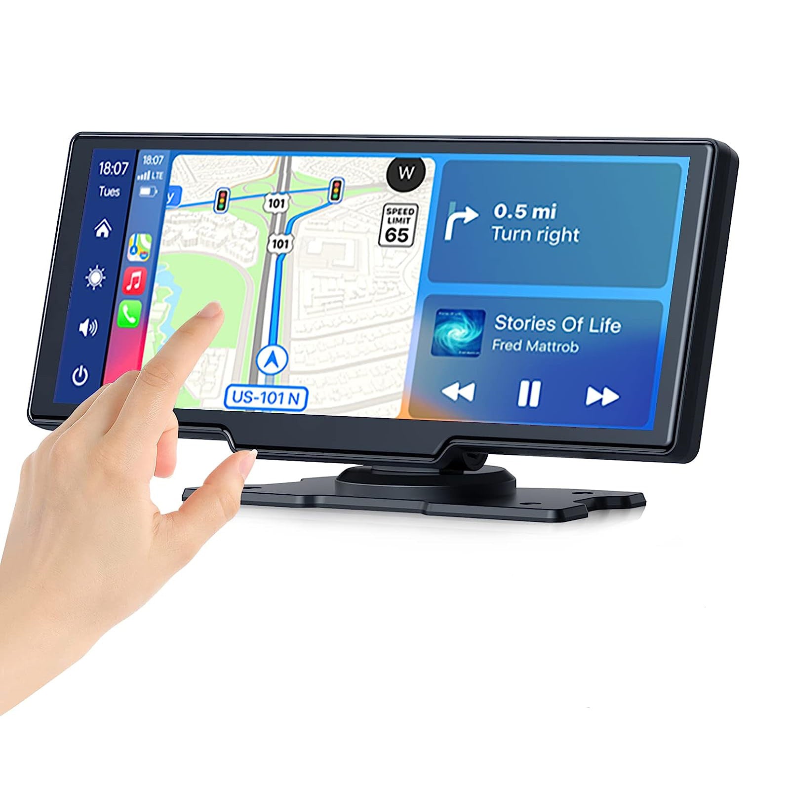 10.26-inch Portable Car Central Control Smart Screen with Wireless