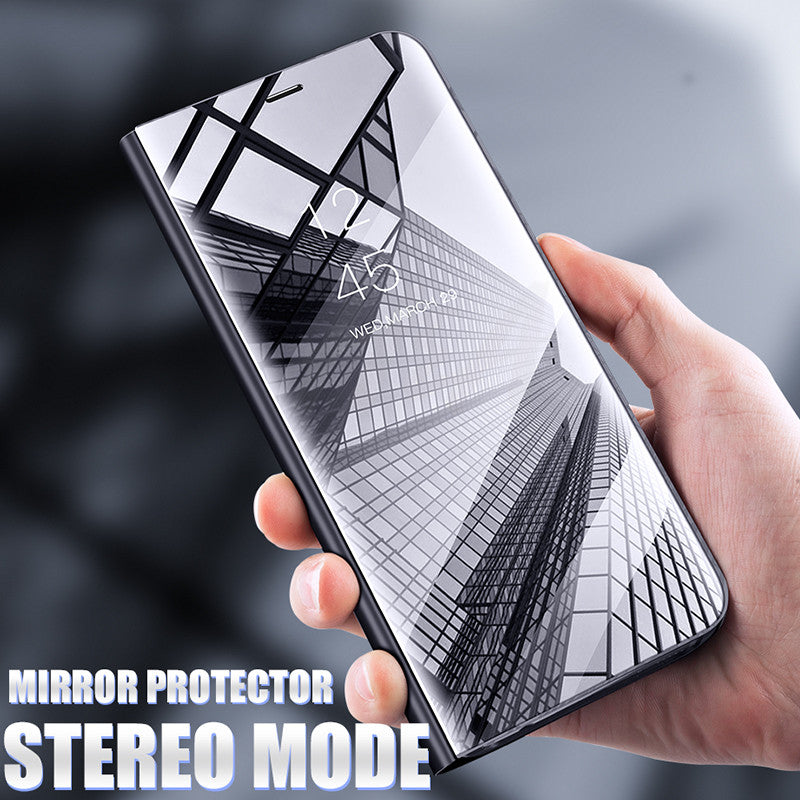 Luxury Smart Mirror Flip Phone Case For Samsung Galaxy S10E S10 S9 S8 Plus Cover  Cover