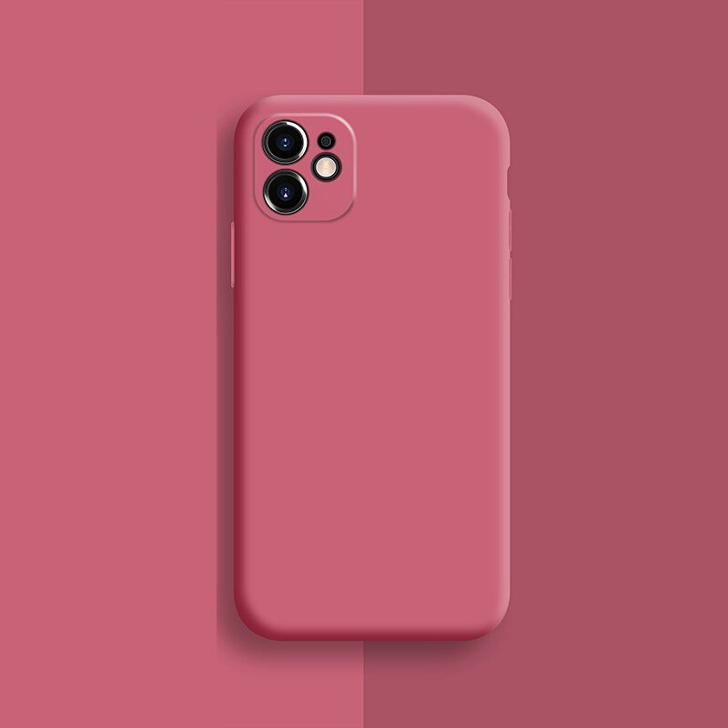 Liquid Silicone Case For iPhone 11 Pro Max Case Full protector Camera Case For iPhone