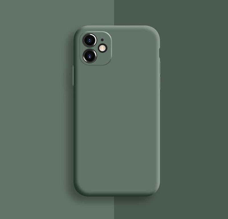 Liquid Silicone Case For iPhone 11 Pro Max Case Full protector Camera Case For iPhone