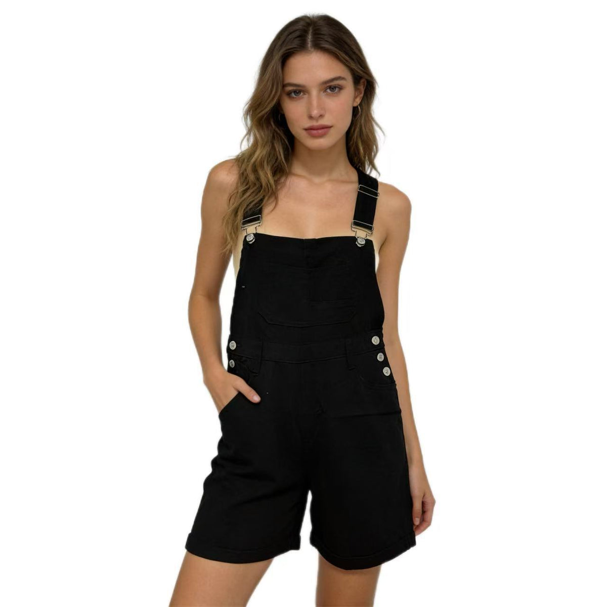 Loose Multi-pocket Overalls Jeans Women