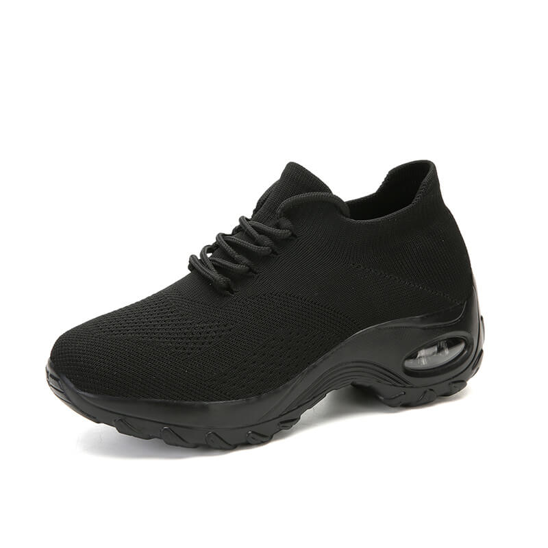 Flying Woven Wedges Casual Shoes Women High Heel Sneakers Women Platform Shoes Zapatilla De Mujer Outdoor Walking Shoes