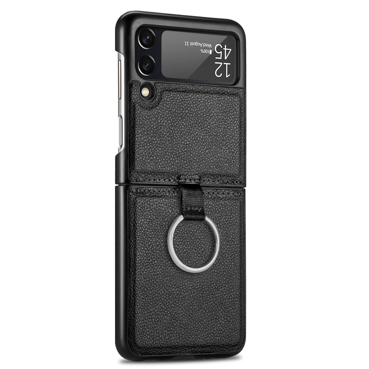 For Samsung Galaxy Z Flip3 Phone Case with Ring All-in-one all-inclusive Galaxy Folding Screen Protector
