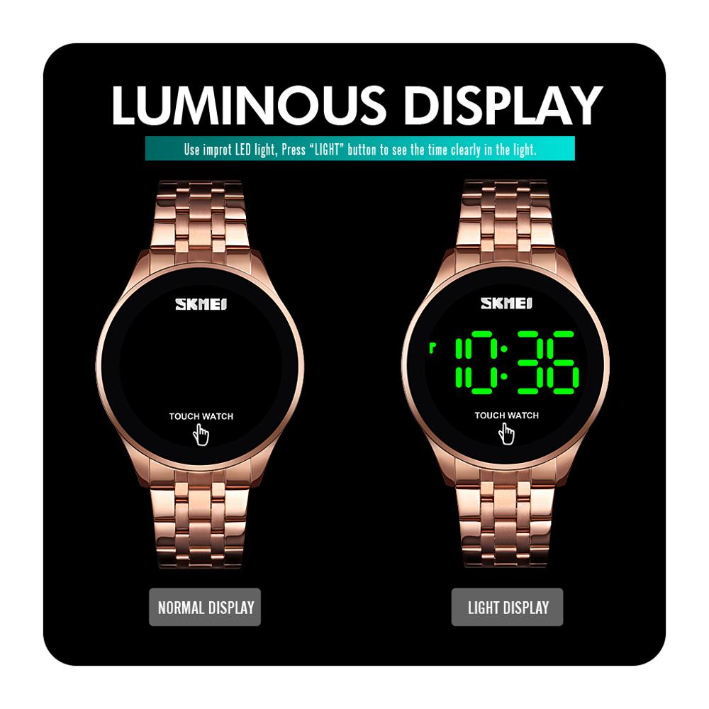 SKMEI  1579 Top Brand Men's Watch Clock LED Touch Screen Man Digital Watches 30M Waterproof Male Wristwatch Relojes Para Hombre