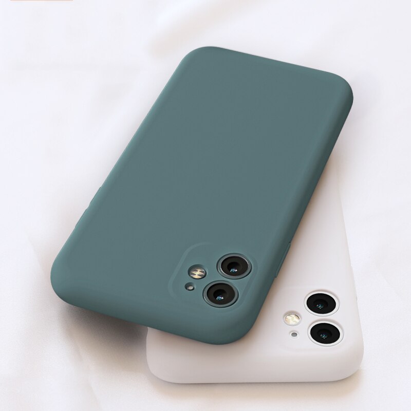 Liquid Silicone Case For iPhone 11 Pro Max Case Full protector Camera Case For iPhone