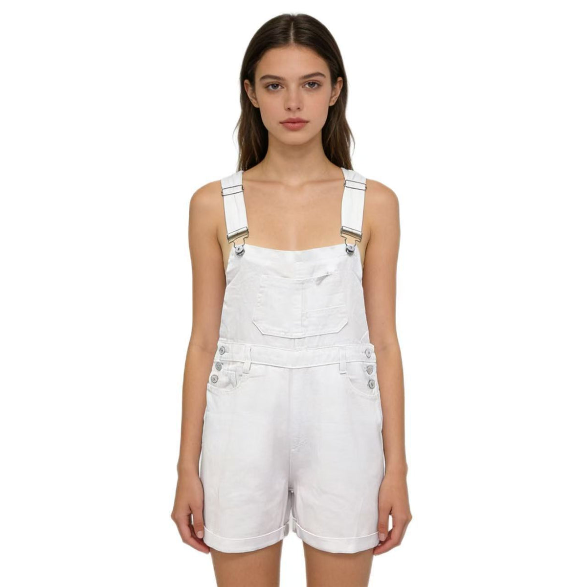 Loose Multi-pocket Overalls Jeans Women