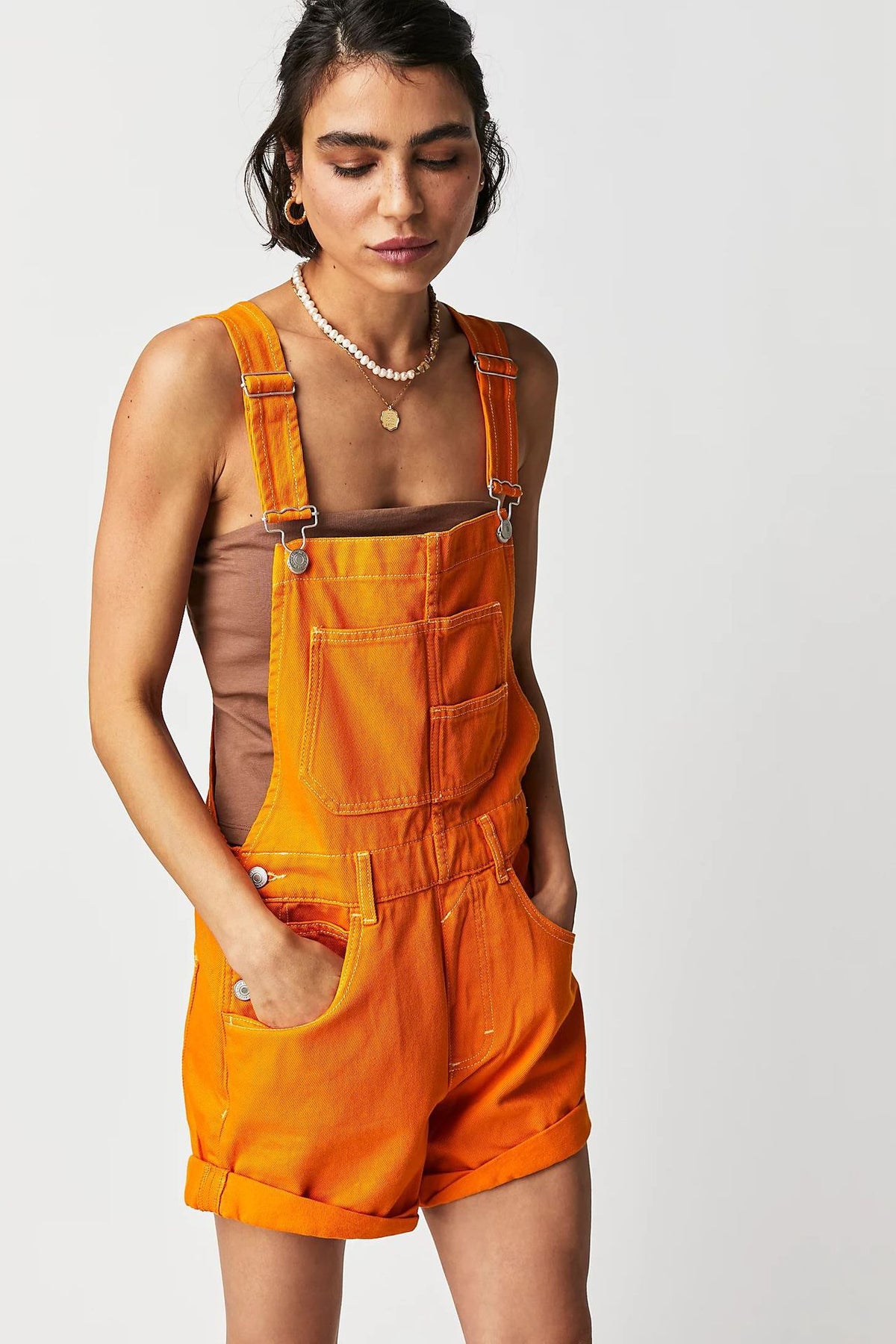 Loose Multi-pocket Overalls Jeans Women