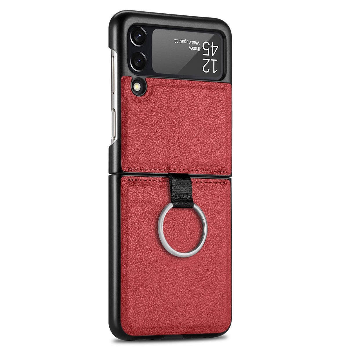 For Samsung Galaxy Z Flip3 Phone Case with Ring All-in-one all-inclusive Galaxy Folding Screen Protector
