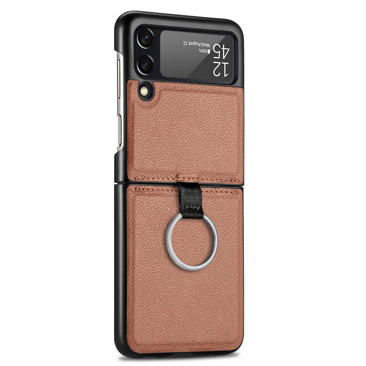 For Samsung Galaxy Z Flip3 Phone Case with Ring All-in-one all-inclusive Galaxy Folding Screen Protector