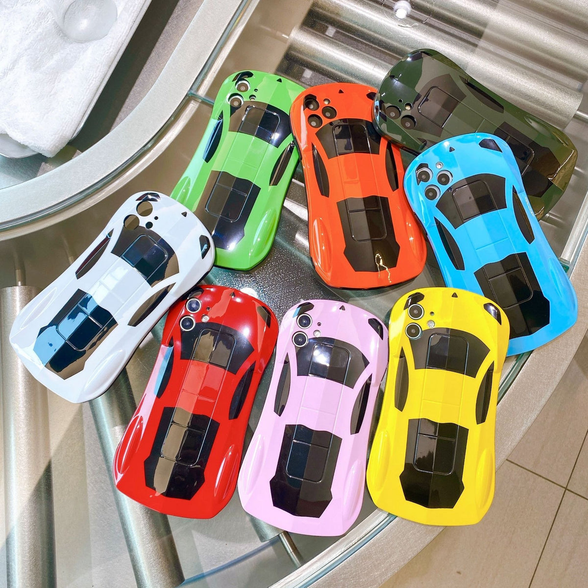 Suitable for Apple 15promax/11/XR 3D sports car phone case 7P couple car 8 soft shell racing Xsmax