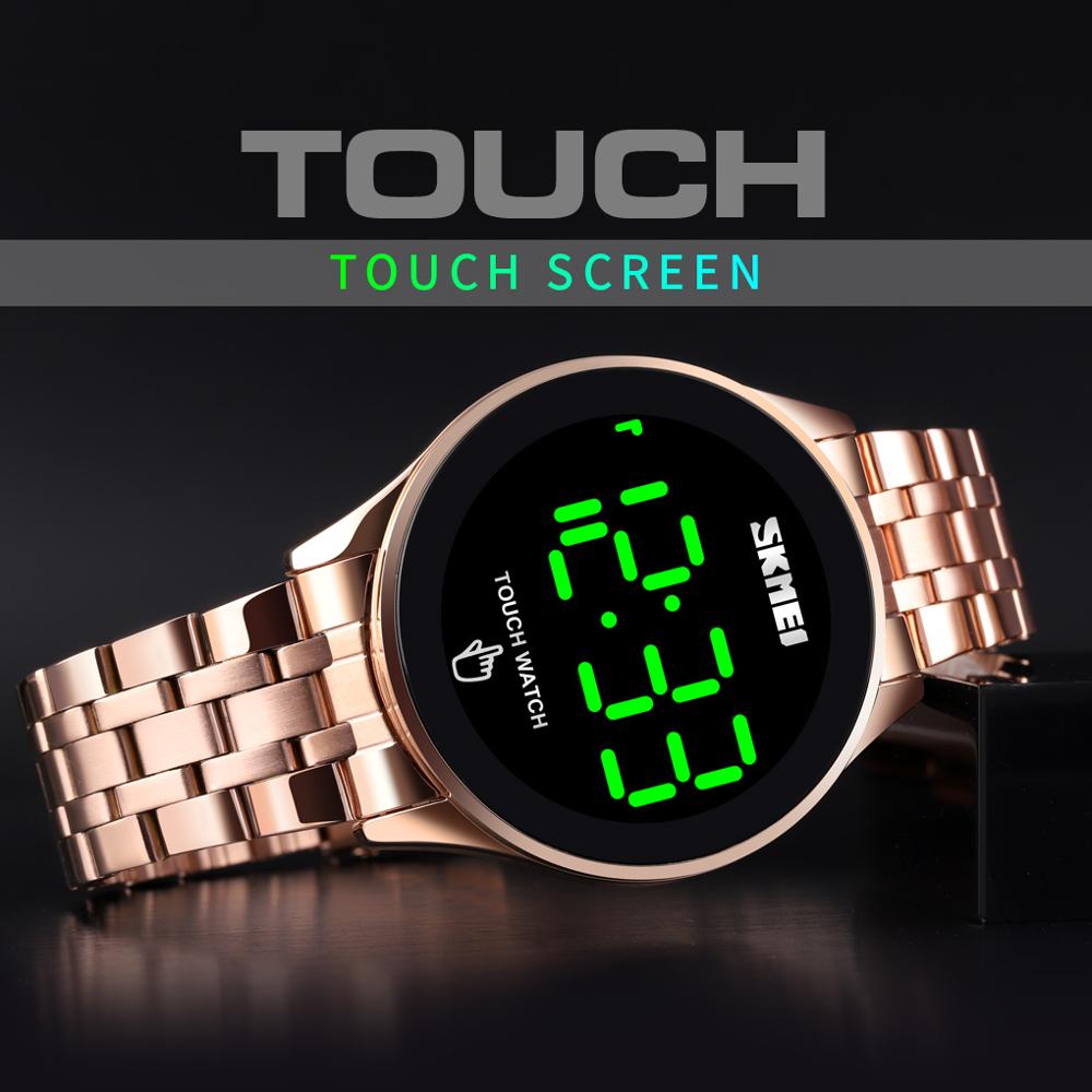 SKMEI  1579 Top Brand Men's Watch Clock LED Touch Screen Man Digital Watches 30M Waterproof Male Wristwatch Relojes Para Hombre
