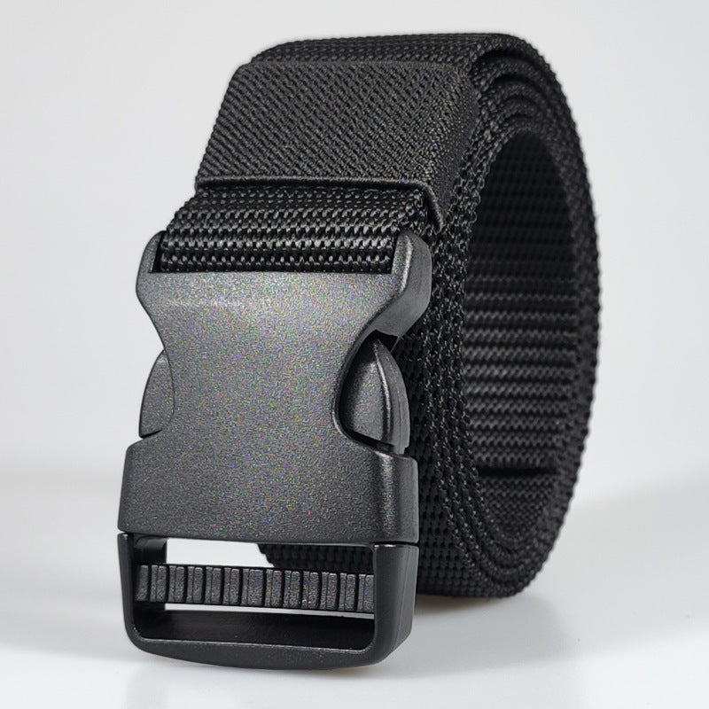 in stock Supply F039PP Metal Free Outdoor Belt Men's POM Buckle Belt Lightweight Durable Canvas Belt