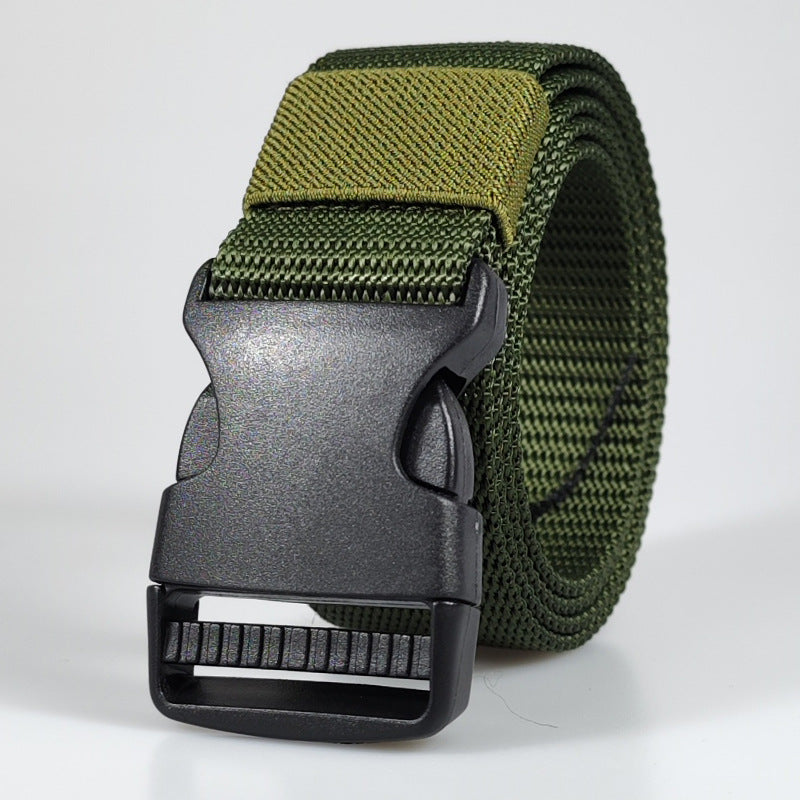 in stock Supply F039PP Metal Free Outdoor Belt Men's POM Buckle Belt Lightweight Durable Canvas Belt