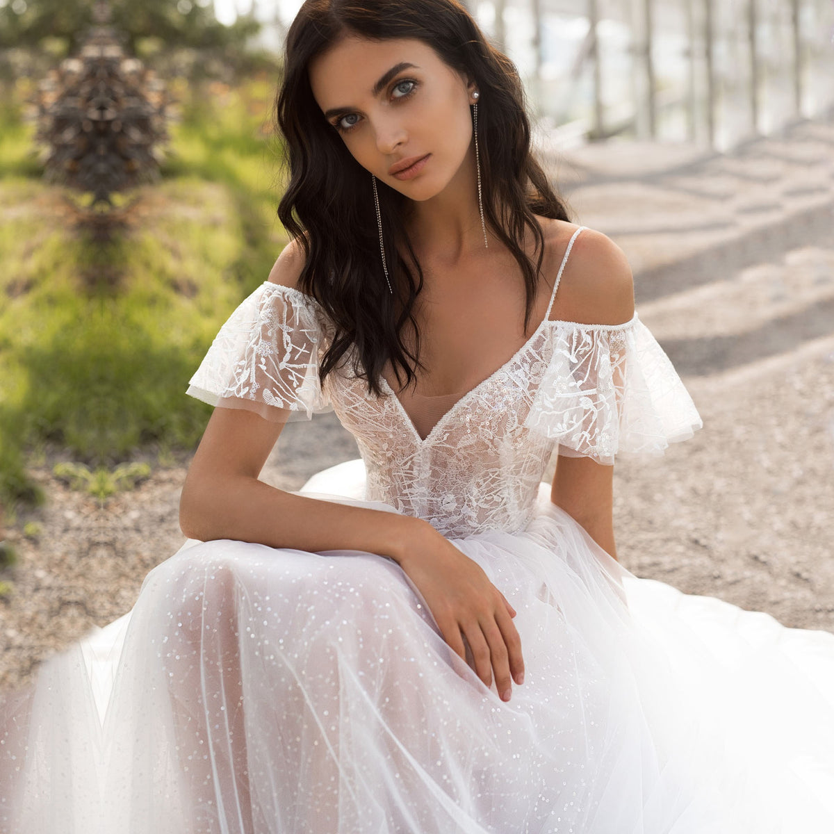 2025 Cross-Border Spring New European and American Plus-Size Wedding Dress Slim Fit Floor-Length Lace Dress for Plus-Size Women