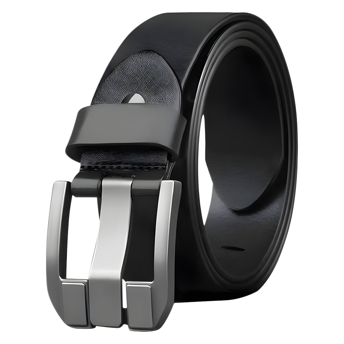 New Men's Belt Fashion Pin Buckle High-end Business Belt Simple Casual All-match Trouser Belt Men's One-piece Hair
