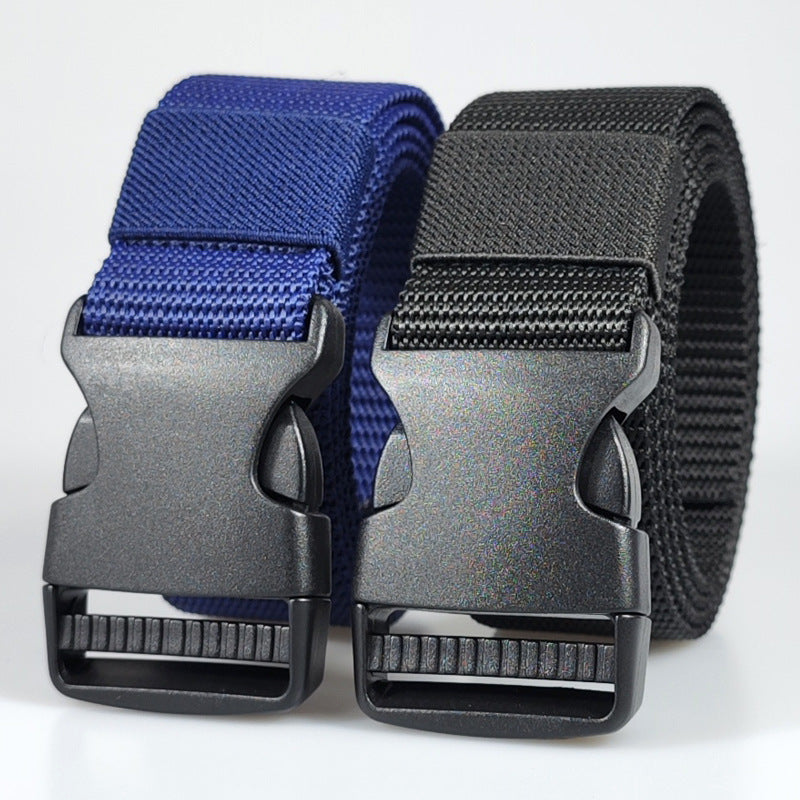in stock Supply F039PP Metal Free Outdoor Belt Men's POM Buckle Belt Lightweight Durable Canvas Belt