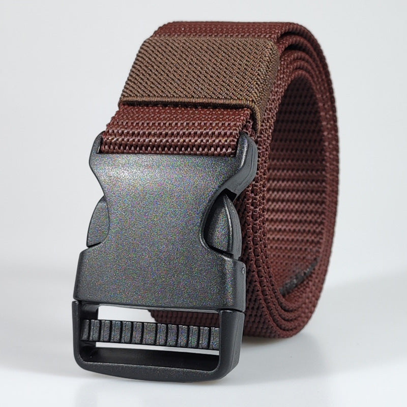 in stock Supply F039PP Metal Free Outdoor Belt Men's POM Buckle Belt Lightweight Durable Canvas Belt